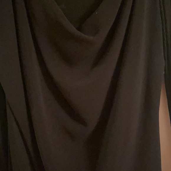 Velvet brand sheer top draped neckline - Picture 2 of 6